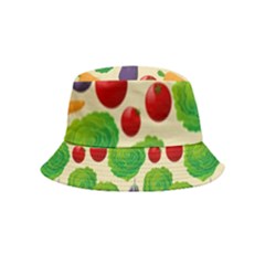 Food Illustration Pattern Texture Bucket Hat (kids) by Ravend