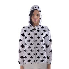 Cute Small Sharks  Women s Hooded Windbreaker by ConteMonfrey