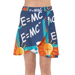 Natural Science Physics Laboratory Formula Wrap Front Skirt by danenraven