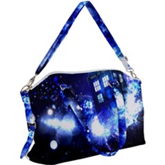 Tardis Background Space Canvas Crossbody Bag by Jancukart