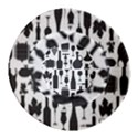 Wine Pattern Black White Inside Out Bucket Hat View3