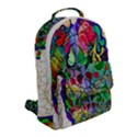 Brain Head Mind Man Silhouette Flap Pocket Backpack (Small) View2