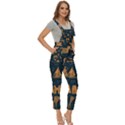 Dark-seamless-pattern-symbols-landmarks-signs-egypt Women s Pinafore Overalls Jumpsuit View3