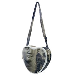 Men Taking Photos Of Greek Goddess Heart Shoulder Bag by dflcprintsclothing