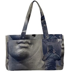 Men Taking Photos Of Greek Goddess Canvas Work Bag by dflcprintsclothing