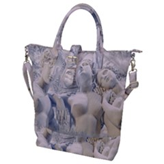 Three Graces Collage Artwork Buckle Top Tote Bag by dflcprintsclothing