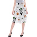 Halloween Jack O Lantern Vector Midi Beach Skirt View1