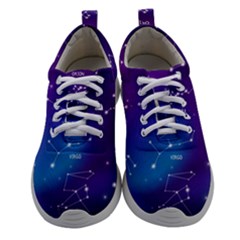 Realistic Night Sky With Constellation Women Athletic Shoes by Wegoenart