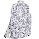 Big Collection With Hand Drawn Object Valentine Day Double Compartment Backpack View2