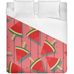 Red Watermelon Popsicle Duvet Cover (california King Size) by ConteMonfrey