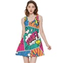 Comic Colorful Seamless Pattern Inside Out Reversible Sleeveless Dress View1