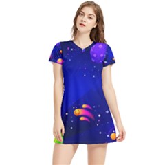 Artistic Space Planet Women s Sports Skirt