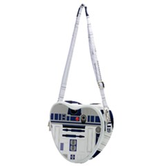 Robot R2d2 R2 D2 Pattern Heart Shoulder Bag by Jancukart