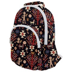 Carpet-symbols Rounded Multi Pocket Backpack by Gohar