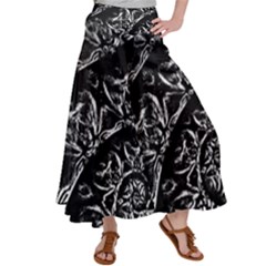 Skeletal Fractals Satin Palazzo Pants by MRNStudios