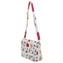 Cute Cartoon Insects Seamless Background Shoulder Bag with Back Zipper View2