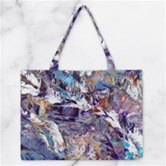 Abstract Cross Currents Zipper Medium Tote Bag by kaleidomarblingart