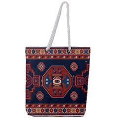 Armenian Carpet Full Print Rope Handle Tote (large)