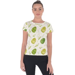 Easter Green Eggs  Short Sleeve Sports Top  by ConteMonfrey