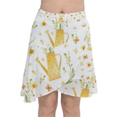 Easter Garden   Chiffon Wrap Front Skirt by ConteMonfrey