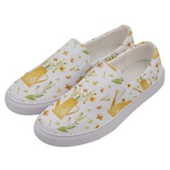 Easter Garden   Men s Canvas Slip Ons by ConteMonfrey