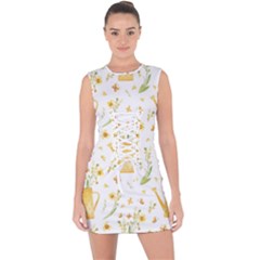 Easter Garden   Lace Up Front Bodycon Dress by ConteMonfrey