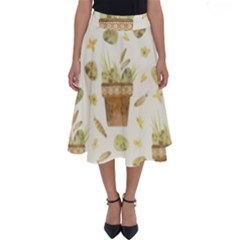 Plant Pot Easter Perfect Length Midi Skirt by ConteMonfrey