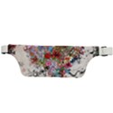 Multicolored Floral Digital Wallpaper Abstract Flowers Heart Free Download Active Waist Bag View2