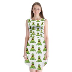 Kermit The Frog Sleeveless Chiffon Dress   by Valentinaart