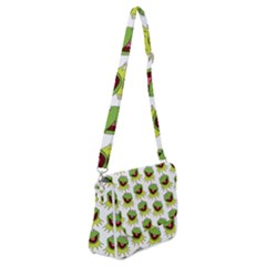 Kermit The Frog Shoulder Bag With Back Zipper by Valentinaart