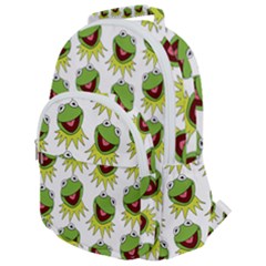 Kermit The Frog Rounded Multi Pocket Backpack by Valentinaart