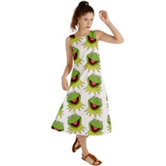 Kermit The Frog Summer Maxi Dress by Valentinaart