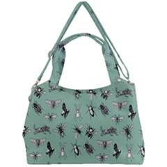 Insects Pattern Double Compartment Shoulder Bag by Valentinaart