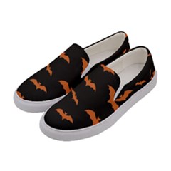 Bat Pattern Women s Canvas Slip Ons by Valentinaart