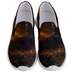 Sunset Forest Fall Sunbeams Nature Men s Lightweight Slip Ons by danenraven