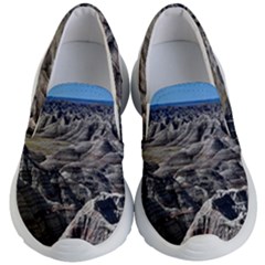 Badlands National Park Nature South Dakota Geology Kids Lightweight Slip Ons by danenraven