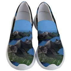 Mountain Landscape Rocky Rocks Geology Scenic Women s Lightweight Slip Ons by danenraven