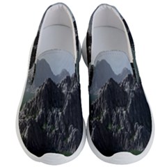 Terrain Mountain Rock Landscape Mountains Nature Men s Lightweight Slip Ons by danenraven