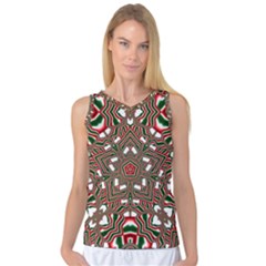 Christmas-kaleidoscope Women s Basketball Tank Top