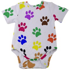 Pawprints Baby Short Sleeve Onesie Bodysuit