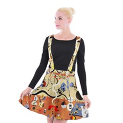 Carnival Of The Harlequin Art Suspender Skater Skirt by danenraven