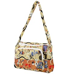 Carnival Of The Harlequin Art Front Pocket Crossbody Bag by danenraven