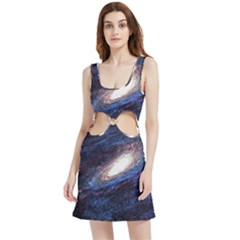 Space Cosmos Galaxy Stars Black Hole Universe Velour Cutout Dress by Pakemis