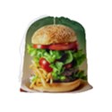 Hamburger Cheeseburger Burger 3d Render Snack Drawstring Pouch (XL) View2