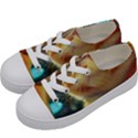 Cute Cat Cat Feline 3d Kids  Low Top Canvas Sneakers View2