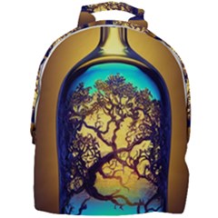 Flask Bottle Tree In A Bottle Perfume Design Mini Full Print Backpack by Pakemis