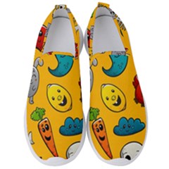 Graffiti Characters Seamless Ornament Men s Slip On Sneakers by Pakemis