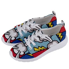 Rays Smoke Pop Art Style Vector Illustration Women s Lightweight Sports Shoes by Pakemis