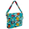 Pop Art Style Citrus Seamless Pattern Buckle Messenger Bag View1