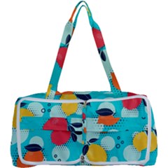 Pop Art Style Citrus Seamless Pattern Multi Function Bag by Pakemis